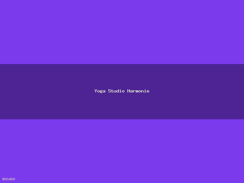 Screenshot: Yoga Studio Harmonie – Kurs-Buchungssystem